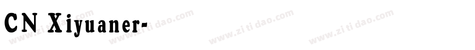 CN Xiyuaner字体转换